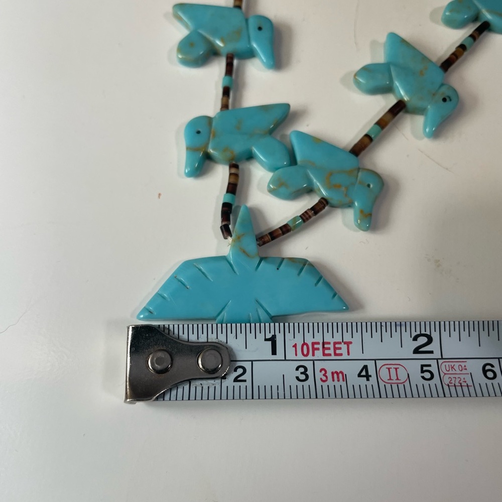 Turquoise Zuni Heishi necklace - Picture 5 of 8